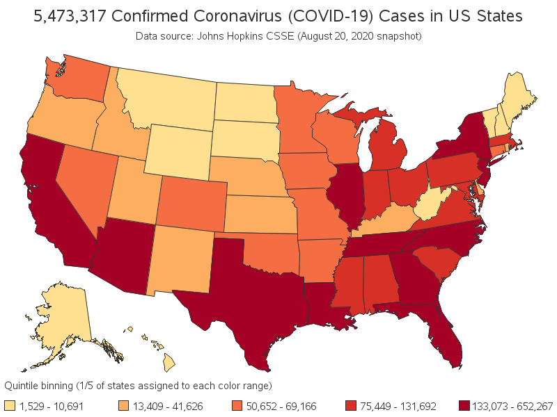 Us Coronavirus Map Today